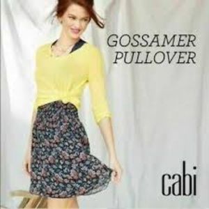 CAbi Gossamer Pullover, L, Yellow